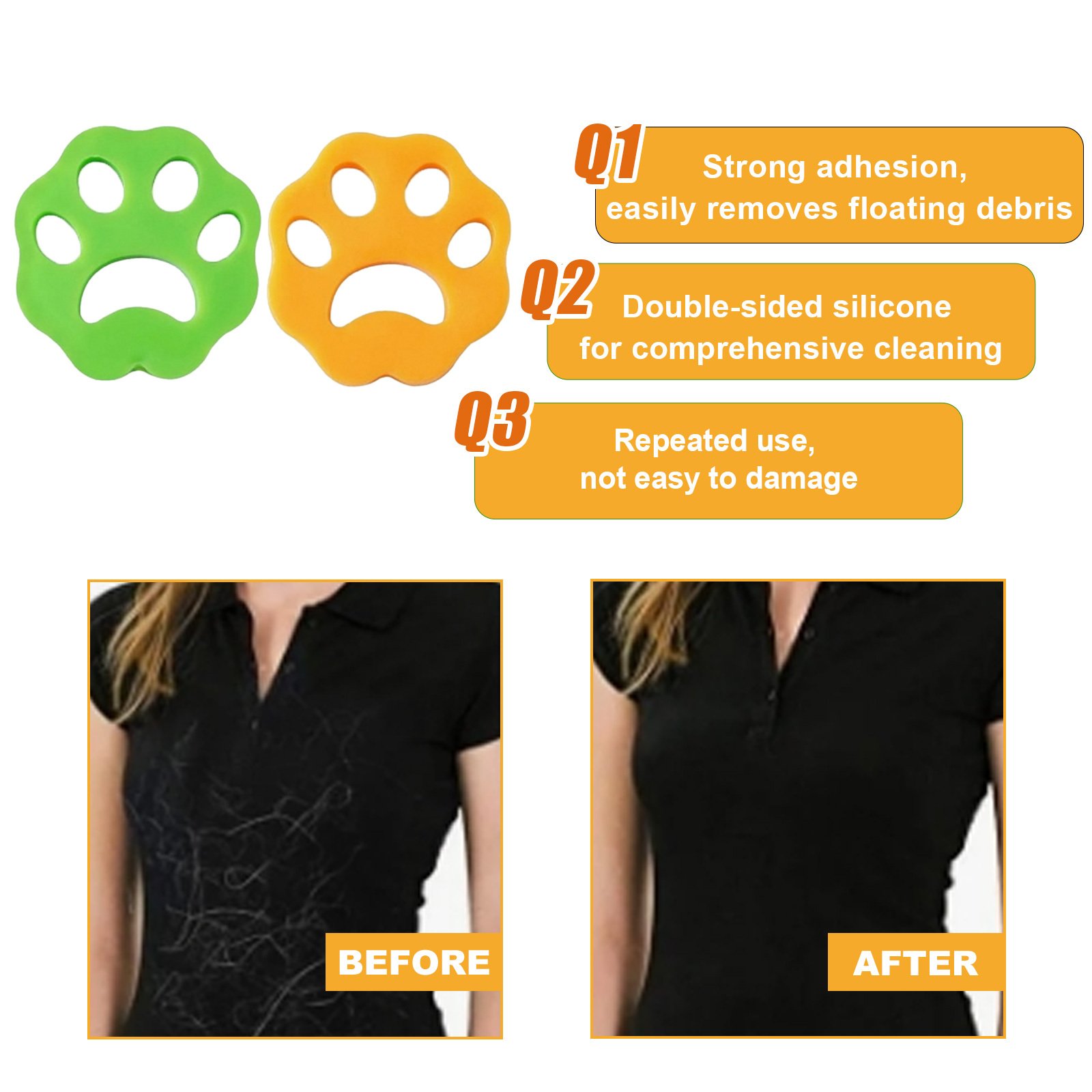 2 Pack Pet Hair Remover For Laundry Lint Catcher Laundry Hair Catcher For Washing Machine Reusable Dog Hair Remover For Laundry,Nontoxic Dog Hair Catcher For Bedding,Clothes. - Imagen 10