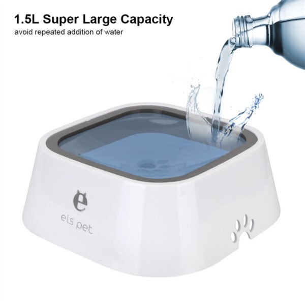 1.5L Cat Dog Water Bowl Carried Floating Bowl Anti-Overflow Slow Water Feeder Dispenser Pet Fountain ABS&PP Dog Supplies - Imagen 5