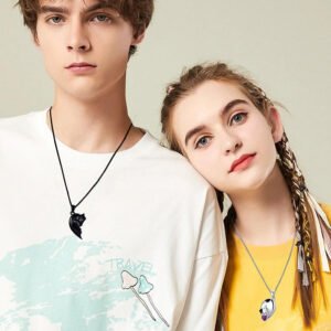 Couple Stitching Love Black And White Hug Cute