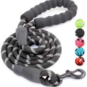 Pet Supplies Drop Shipping 4ft/5ft/6ft/7ft Dog Rope Leash Scarf Christmas Solid 5ft Nylon Dog Leash with Poop Bag Holder CN;ZHE