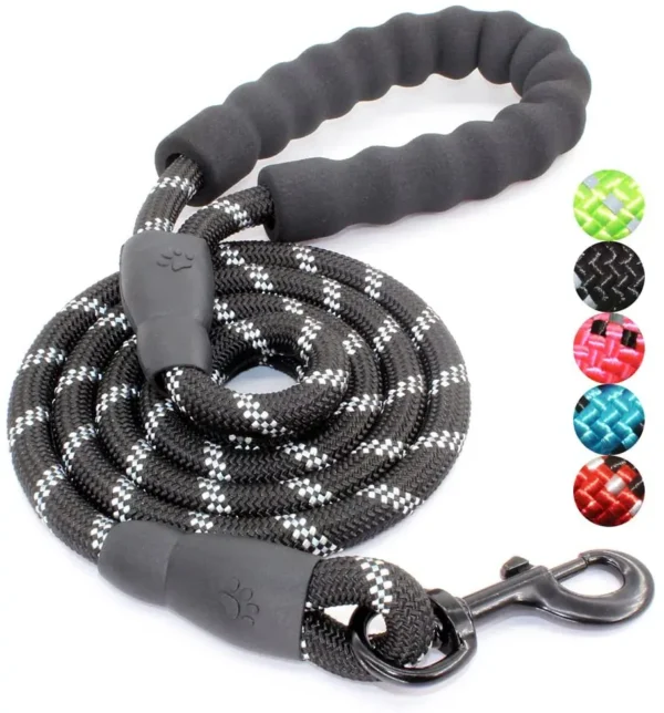 Pet Supplies Drop Shipping 4ft/5ft/6ft/7ft Dog Rope Leash Scarf Christmas Solid 5ft Nylon Dog Leash with Poop Bag Holder CN;ZHE - Imagen 6